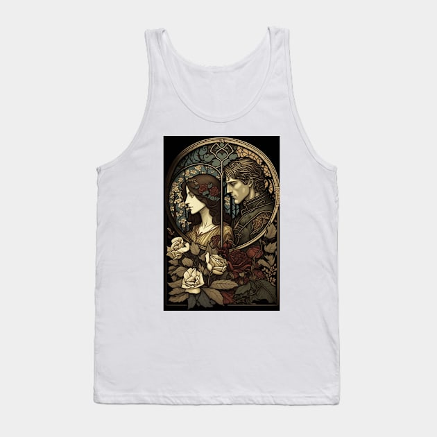 Romeo and Juliet - Art Nouveau Tank Top by ArtNouveauChic